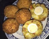 A picture of step 6 of Yam egg rolls.
