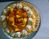 A picture of step 11 of Mango cake# Christmas baking contest # X - mas revival contest#.