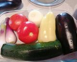 Zöldségekkel sült mustáros tarja recept fázis 2 fotója
