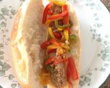 Foto del paso 6 de la receta: Sanduche de chorizo Italiano y pimientos 