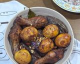 Foto langkah ke 4 dari resep Semur Ayam Terong Telur.