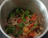 A picture of step 3 of Mutton green qorma.