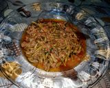 A picture of step 6 of Qeema kachnaar.
