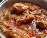 Foto del paso 7 de la receta: Pollo con tomate, al cava