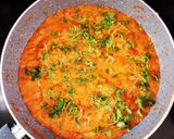 A picture of step 9 of Chicken Changezi.