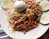 A picture of step 12 of Spaghettini stir fry.