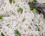 A picture of step 3 of Onion Green Peas Pulao with leftover Rice.
