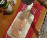 Pestós sült csirkemell édesburgonya ágyon recept fázis 2 fotója