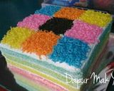 Foto langkah ke 10 dari resep Rainbow Cake Kukus.
