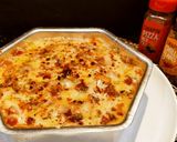 A picture of step 19 of Veg lasagna with homemade sheets.