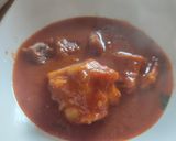 A picture of step 4 of Ewedu with frozen molokhia.