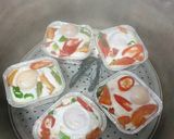 Foto langkah ke 6 dari resep Pepes Tahu Telor Asin.