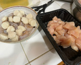 A picture of step 1 of Crab & Corn Chopsuey.