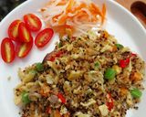 A picture of step 3 of Fried Quinoa.