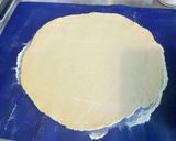 Une image de l'étape 6 de Pâte brisée à la crème et jus de pêche.