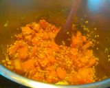 Foto del paso 2 de la receta Crema de calabaza y lentejas rojas
