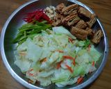 豆包炒高麗菜的食譜步驟1照片