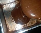 A picture of step 3 of Peanut Butter Chocolate Cake.