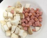 Hình bước làm 2 của món Nui (mì ý phiên bản lỗi)