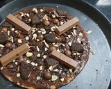 A picture of step 8 of Chocolate Pizza.
