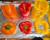 A picture of step 1 of Monster Stuffed Peppers.