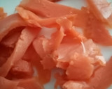 Foto del paso 1 de la receta: Espárragos blancos con salmón ahumado