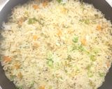 A picture of step 2 of Chinese Veg Fried Rice.