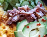 Omlet w tortilli krok przepisu 1 zdjęcie