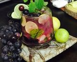 A picture of step 4 of Black Grapes Vineyard Mojito Mocktail.
