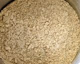 A picture of step 3 of Urad Pithala black gram pithala.