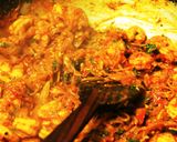 A picture of step 5 of Prawns Flavorsome in not so restaurant style.