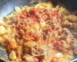 A picture of step 8 of Prawn Potato chilli fry.
