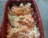 A picture of step 3 of Carrot and Cucumber coleslaw.