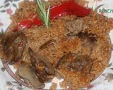 Foto del paso 4 de la receta: Arroz con higadillos de pollo a los dos pimentones y romero