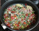 Foto del paso 9 de la receta: Albóndigas Pucheriles con papas fritas (garbanzos, verdura y carne)