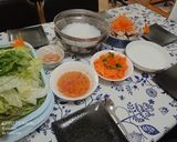 Hình bước làm 2 của món Thịt luộc cuốn bánh tráng