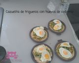 Foto del paso 7 de la receta Cazuelitas de trigueros y huevo de codorniz