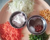 A picture of step 1 of Tortilla (Natural colours) and Pinwheels.