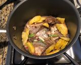 A picture of step 2 of Braised Mackerel with Pineapple.