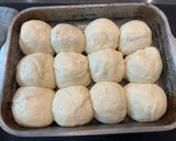 A picture of step 7 of Best ever soft fluffy dinner rolls. WOOOOOWEEE (can make as slider buns too 😂❤️) - ENJOY :P.