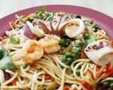 รูปขั้นตอนการทำที่ 4 ของ สปาเก็ตตี้ขี้เมาทะเล เครื่องแน่นๆ 🐙🦐