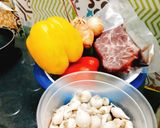 Hình bước làm 1 của món Bò lúc lắc