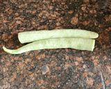 A picture of step 1 of Snake gourd ki sabji.