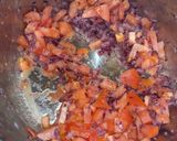 A picture of step 2 of Misal pav recipe.