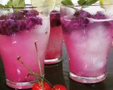 A picture of step 6 of Lemon slush with Jamun compote.