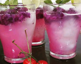 A picture of step 6 of Lemon slush with Jamun compote.