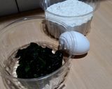 A picture of step 1 of Homemade Pasta with Swiss Chard.