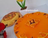 عکس مرحله 1 از دستور چیز کیک یخچالی پرتقالی و دسر کرم کارامل