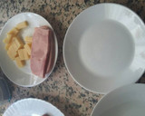Foto del paso 1 de la receta: Rollos de jamón york queso y puré de patatas