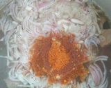 A picture of step 2 of Alo gosht.